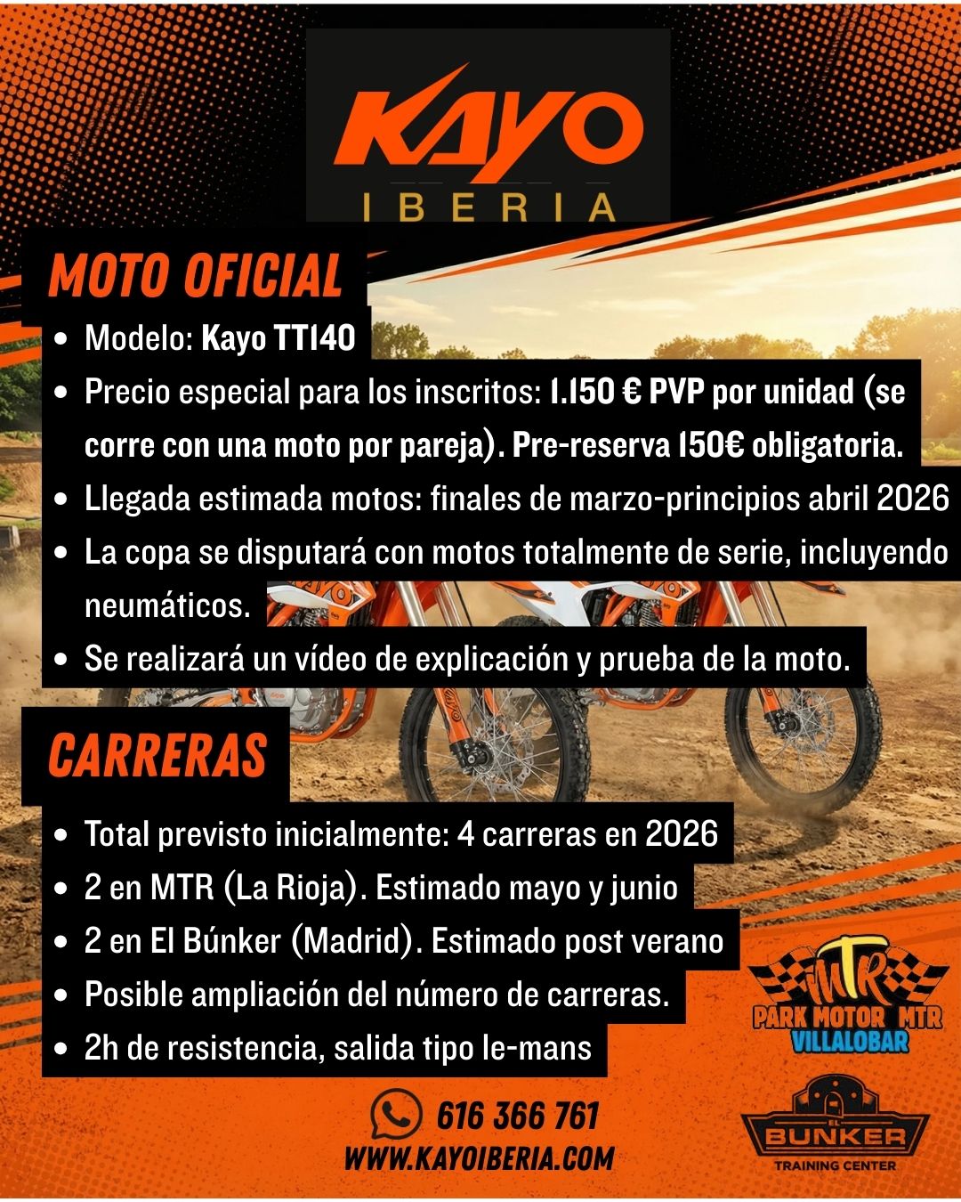 Copa Kayo 2026 TT 140